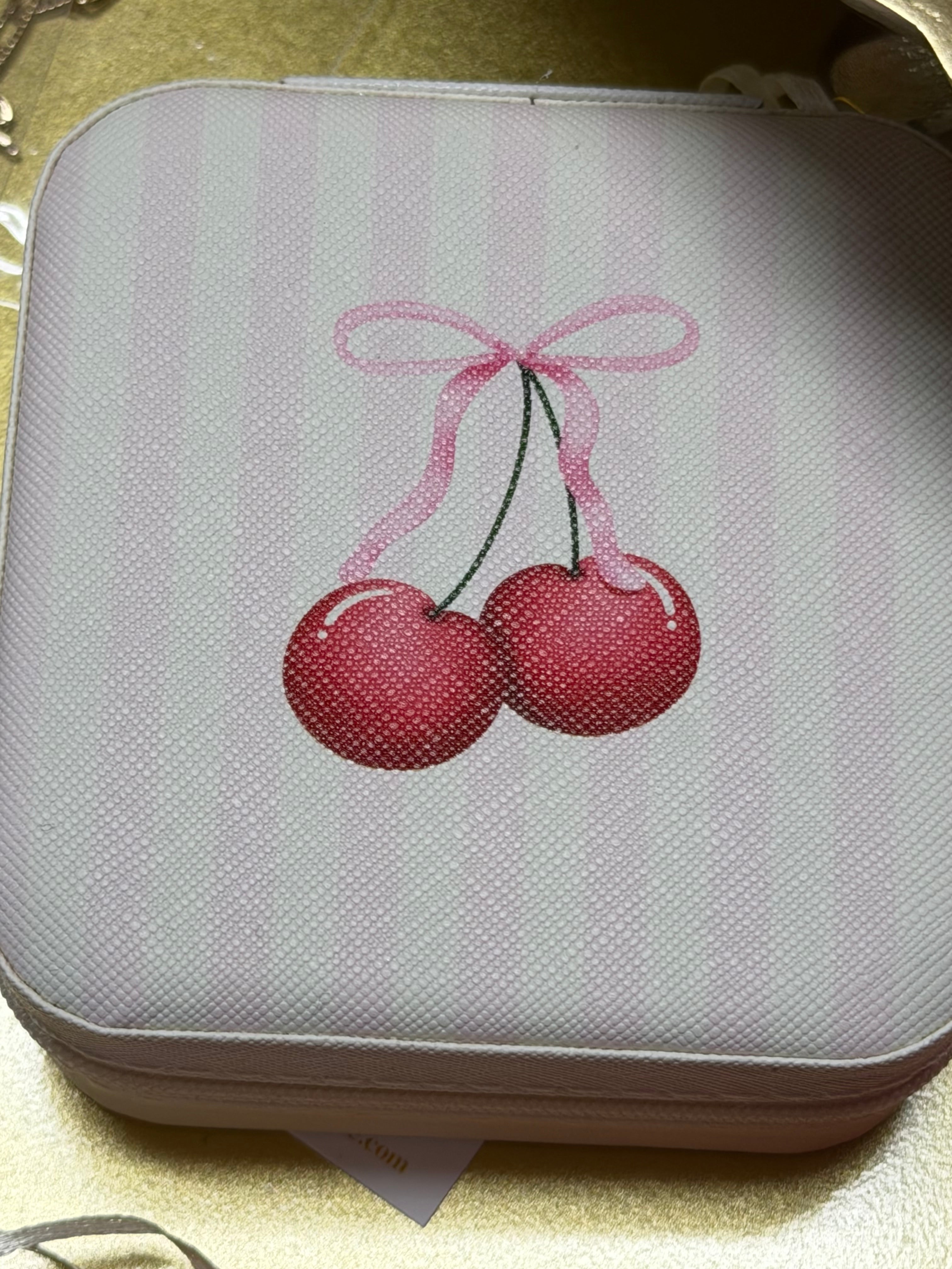 Cherry Travel Jewelry Case