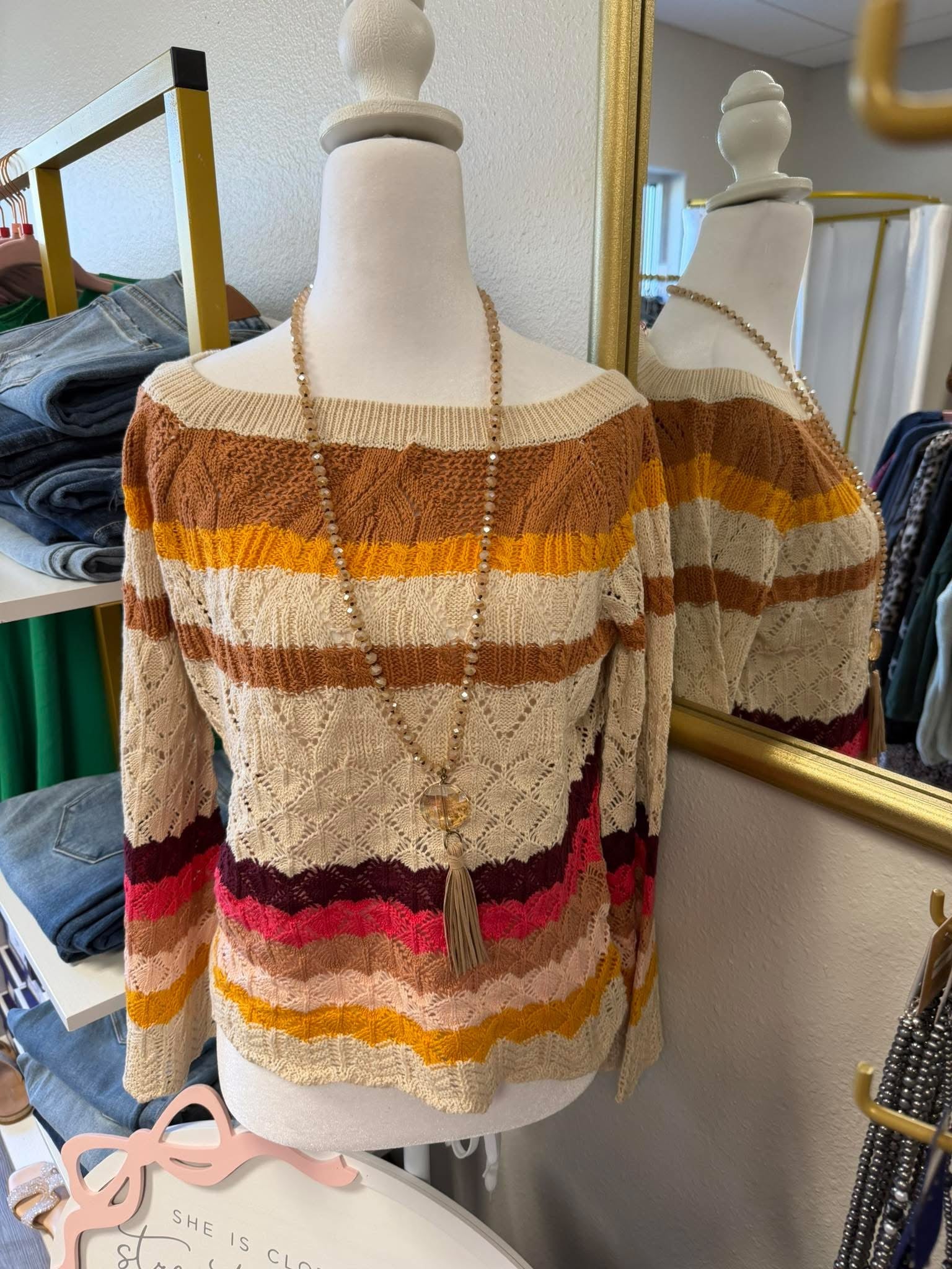 Colorful Striped Sweater